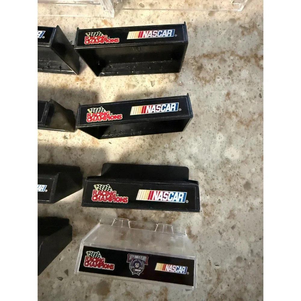 Vintage NASCAR‎ Racing Champions Display Stands Lot Sterling Marlin Ricky Craven